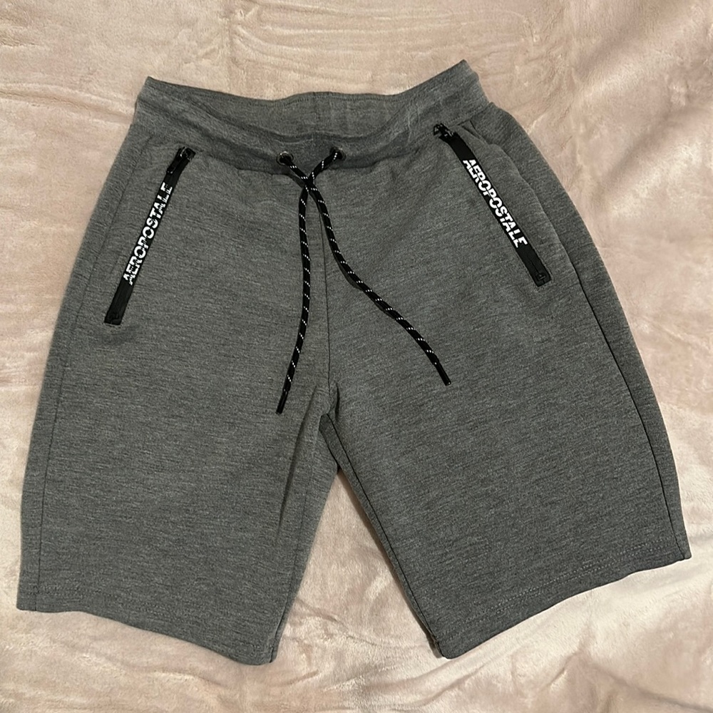 Aeropostale Mens' Air Softspun Tech Fleece Shorts - Color Grey